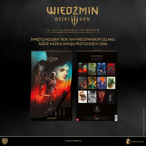 Jubileuszowy gadżety Wiedźmin 3 w Gamefinity. Zestaw 10 Lat Zabijania Potworów za 589 zł!