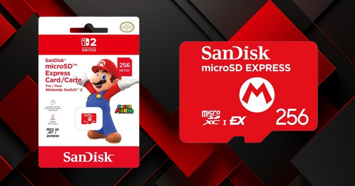 Karta pamięci microSD Express Sandisk (256GB) do Nintendo Switch 2 za 198 zł w Amazon PL