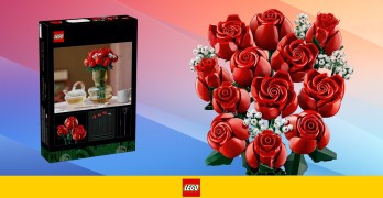 Kwiaty LEGO na każdą okazję tanio w Amazon PL. Bukiet Róż (822 el.) za jedyne 128,99 zł!