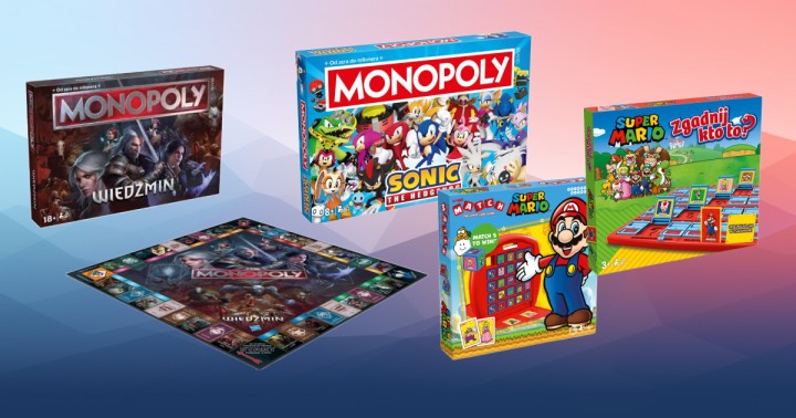 Promocja na gry planszowe Super Mario, Sonic i Wiedźmin już od 45 zł w RTV Euro AGD!