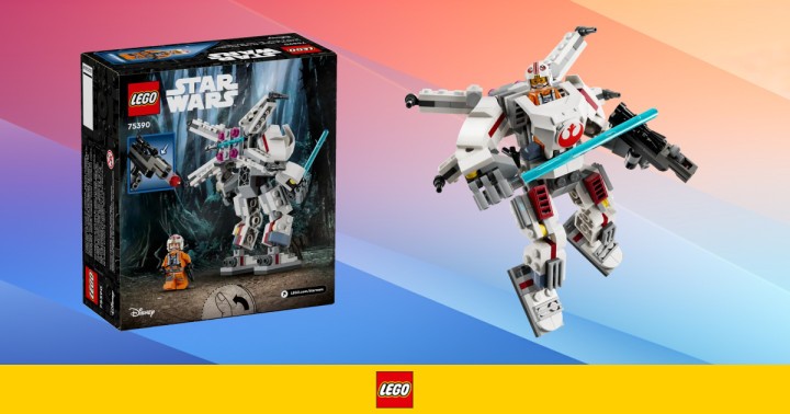 Zestaw LEGO Star Wars Mech X-Wing Luke’a Skywalkera za 34,99 zł (35 zł taniej) w Amazon PL