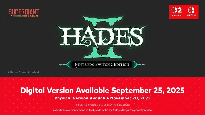 Premiera Hades 2 na Nintendo Switch