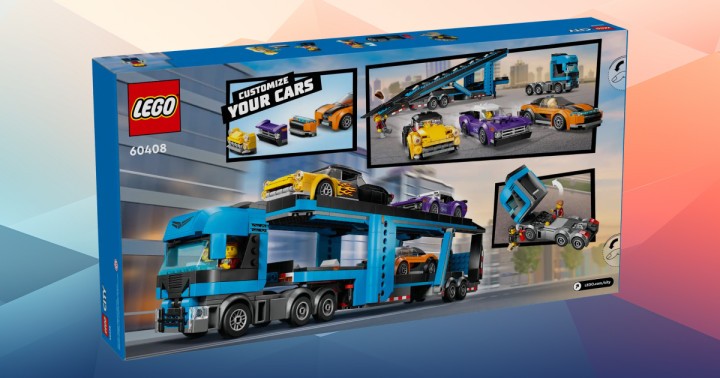Promocja na LEGO City Laweta z samochodami sportowymi