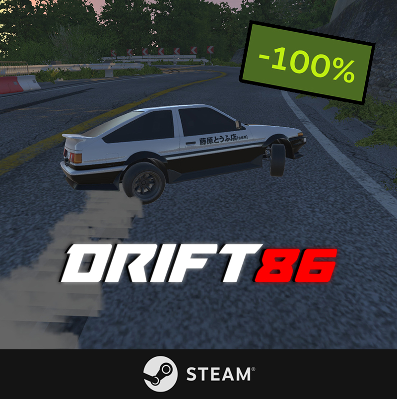 Kolejny prezent dla fanów Initial D. Odbierz grę Drift86 za darmo na PC w sklepie Steam!