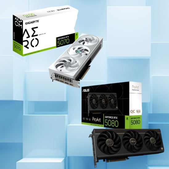 Promocje na karty Nvidia GeForce serii RTX 5000 w x-kom. Ceny rozpoczynają się od 2499 zł