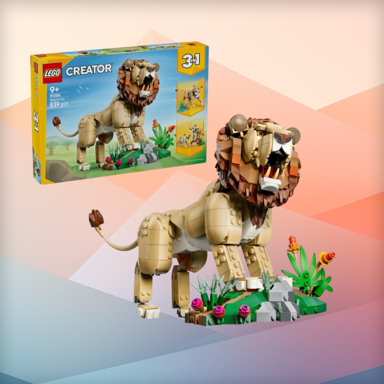LEGO Creator 3w1 Dzikie Zwierzęta Dumny Lew już za 193,33 zł (cena kat. 274,99 zł) w Amazon PL