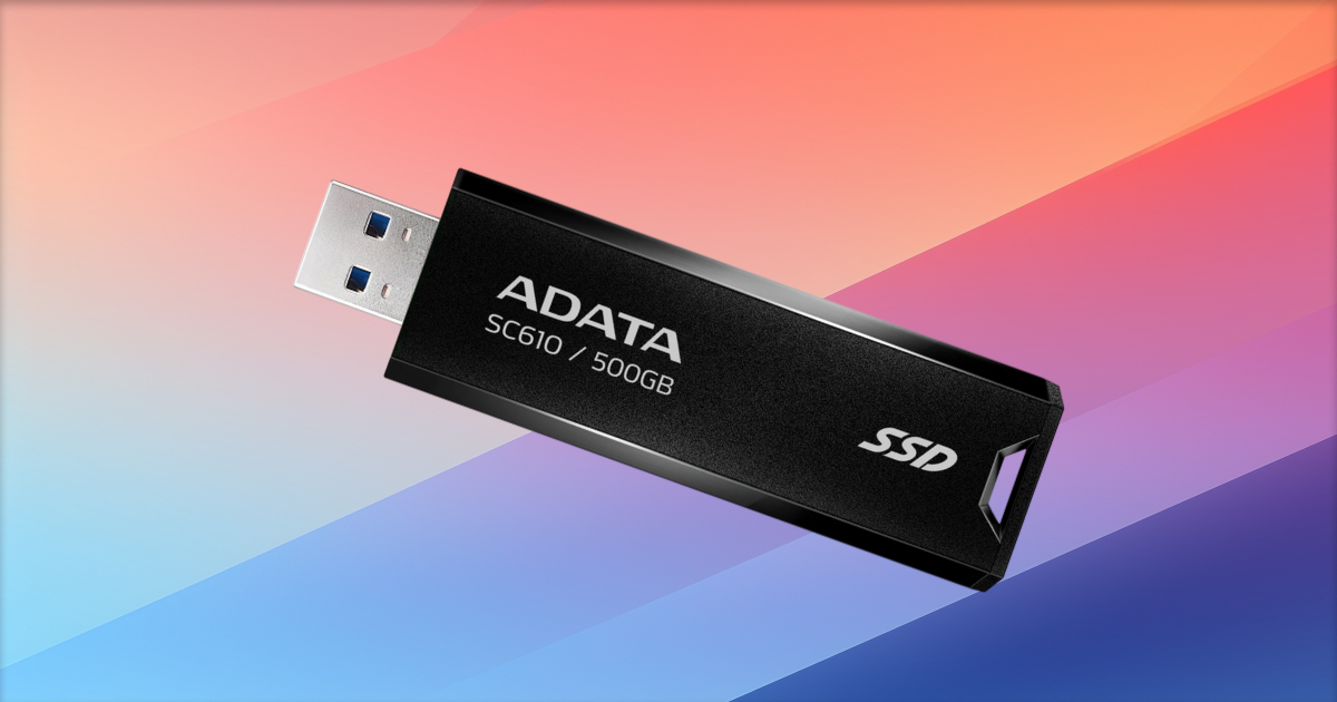 Dysk Adata SC610 500GB USB 3.2 (550 MB/s, 500 MB/s za 199,99 zł (taniej o 100 zł) w RTV Euro AGD