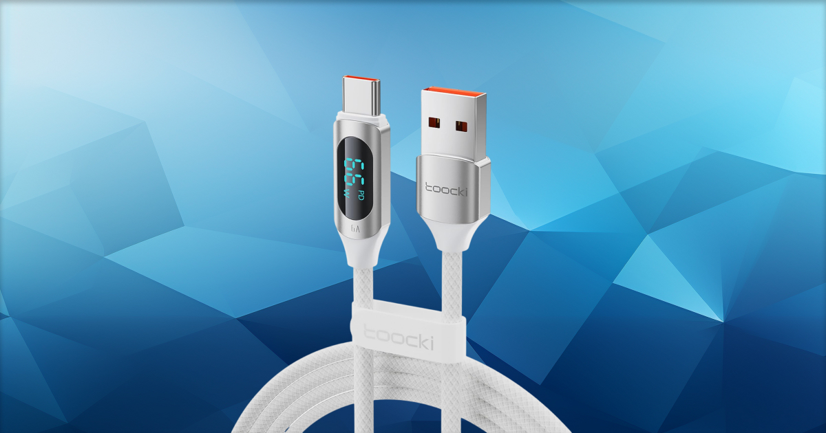 Kabel USB A na USB C toocki (1m, 66W) za 12,99 zł w Amazon PL