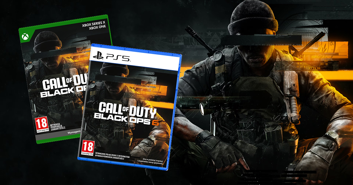 Pudełkowe Call of Duty Black Ops 6 na konsole PlayStation 5 i Xbox od 116,10 zł w Empiku