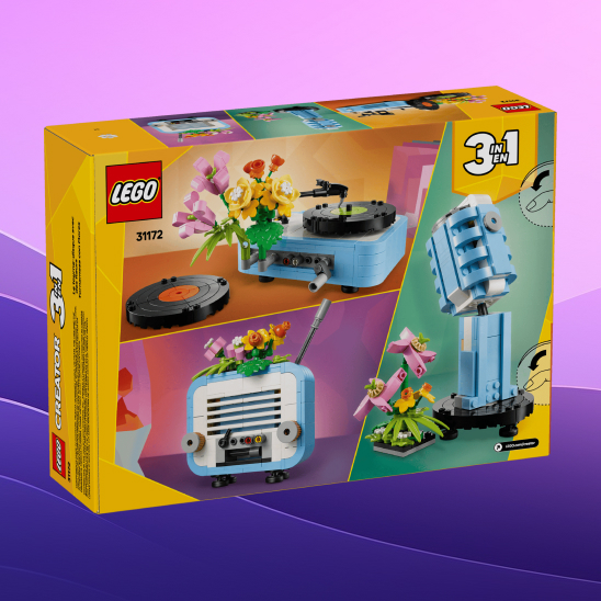 LEGO Creator 3w1 Gramofon z kwiatami za 113,99 zł w Amazon PL