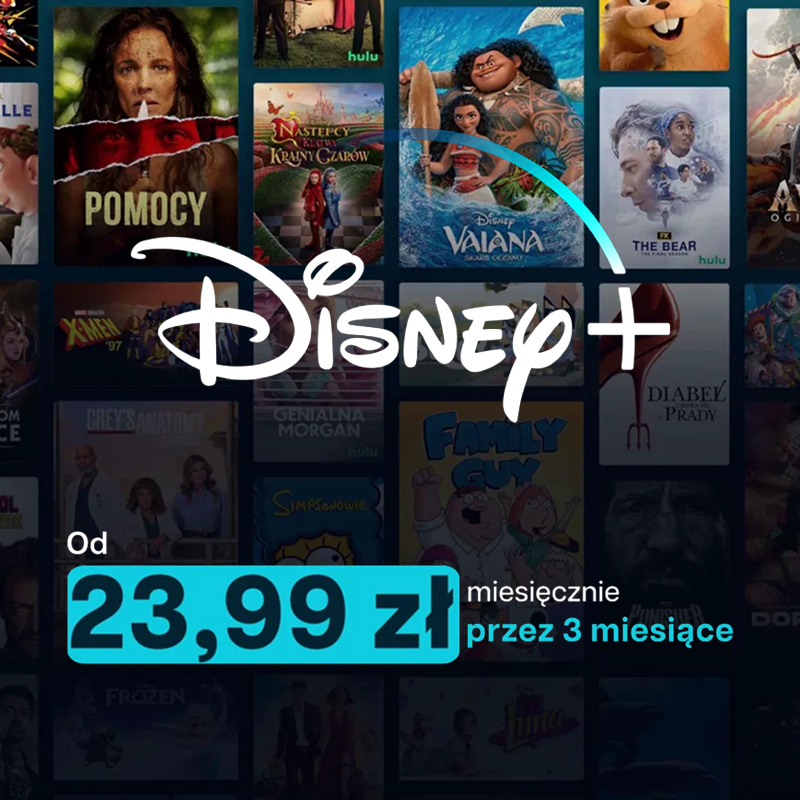 Promocja na Disney+ od 23,99 zł miesięcznie. Oferta na 3 miesiące usługi trwa do 28 lipca!