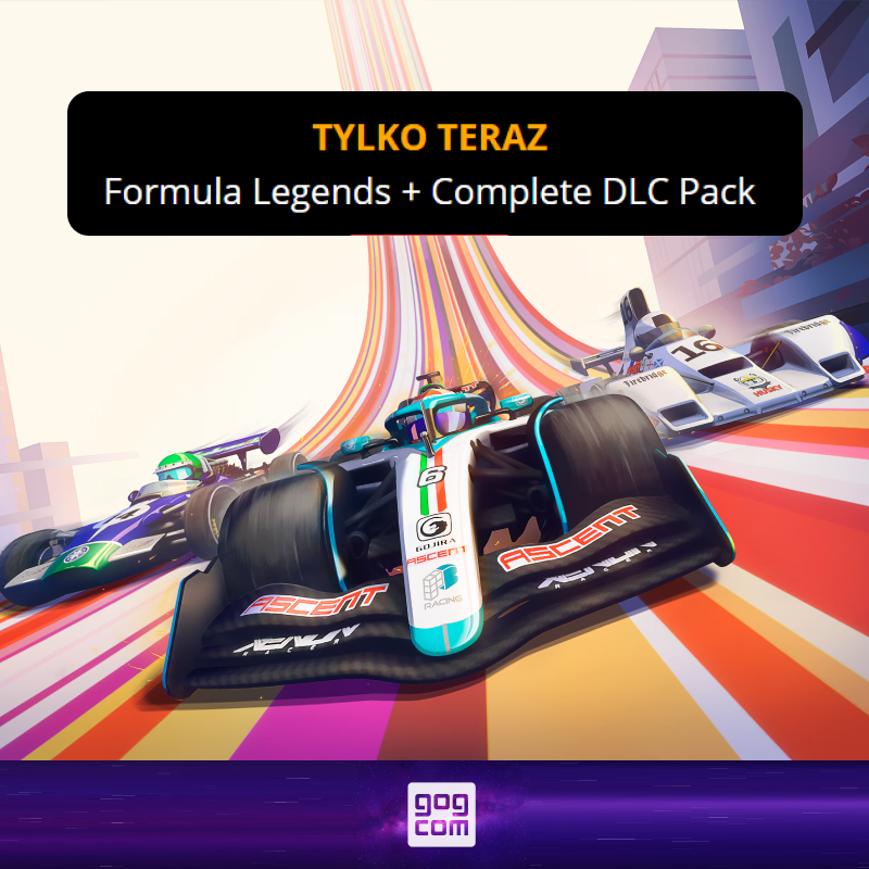 Promocja na Formula Legends za 47,99 zł w GOG + pakiet 5 dodatków o wartości 51,19 zł GRATIS!