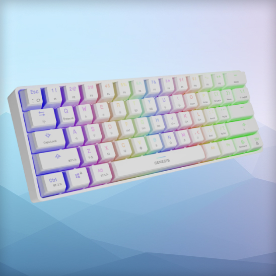 Klawiatura mechaniczna Genesis Thor 660 RGB Gateron Red biała za 124,99 zł w RTV Euro AGD