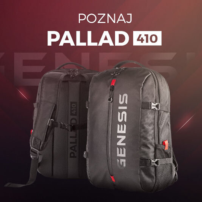 Promocja na plecaki na laptopa w Media Expert. Model GENESIS Pallad 410 (do 15.6″) za 79 zł!