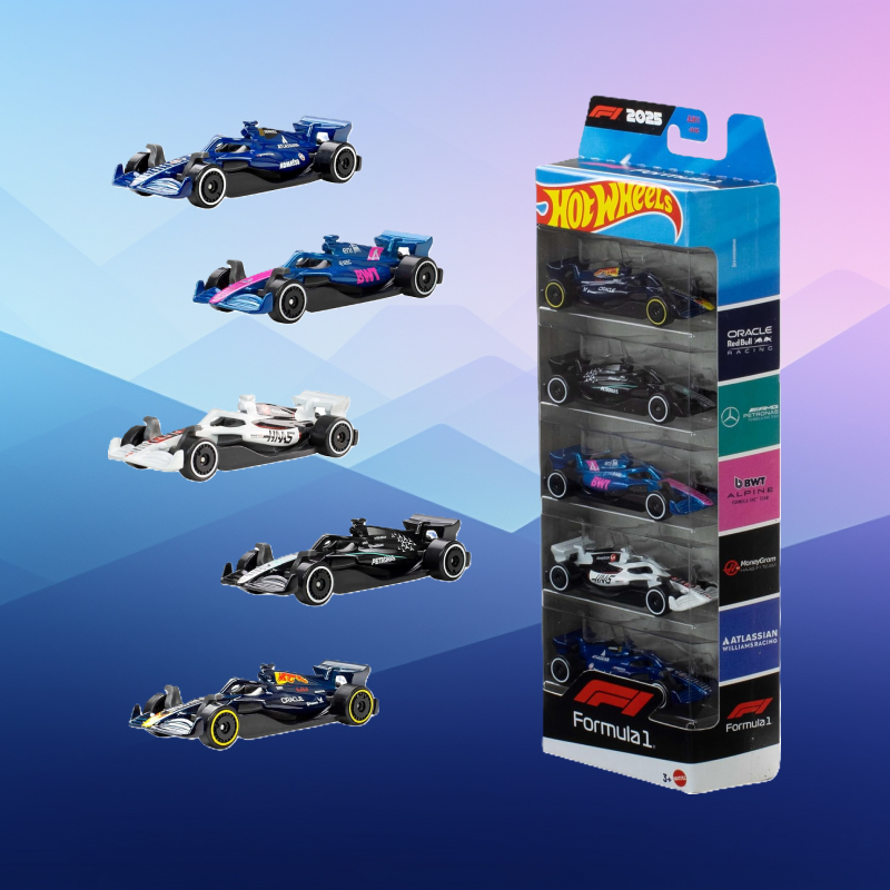 Promocja na zestaw Hot Wheels Formuła 1 Bolidy (5 sztuk) za 33 zł zamiast 50 zł w Amazon PL